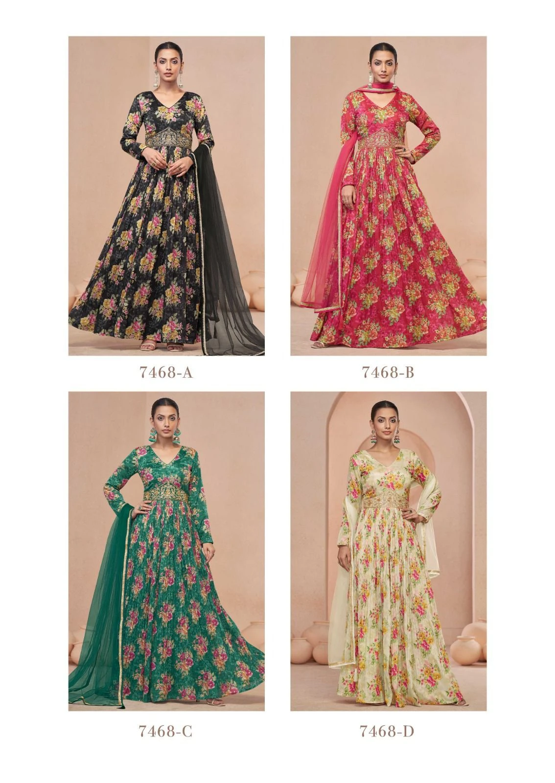 Gulkayra Designer Sajni The Elegance Of Position Print Wholesale Fancy Long Gown With Dupatta Catalog — Wholesale Kurtis, MPA wholesale from Surat — view 6